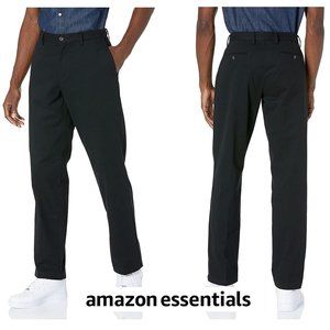 AMAZON ESSENTIALS Classic-Fit Wrinkle-Resistant Flat-Front Chino  NEW!!